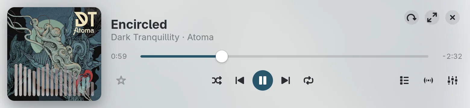 The horizontal compact player
